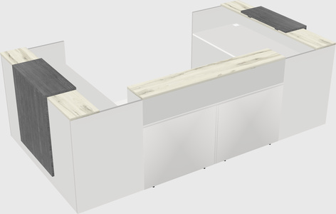 Reception desk u-shape