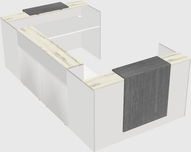 Reception desk u-shape