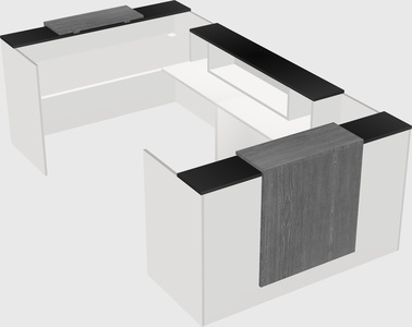 Reception desk u-shape