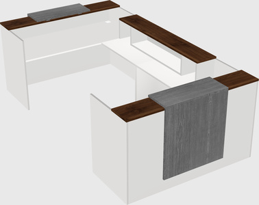 Reception desk u-shape
