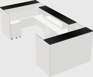 Reception desk u-shape