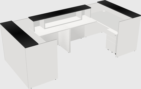 Reception desk u-shape