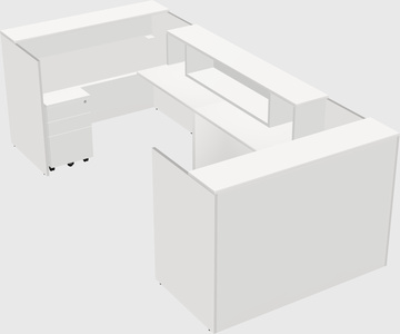 Reception desk u-shape
