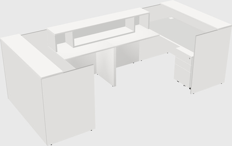 Reception desk u-shape