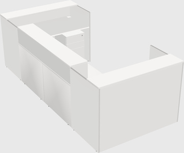Reception desk u-shape