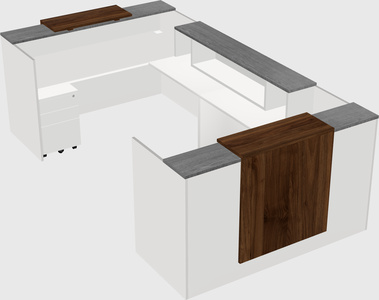 Reception desk u-shape