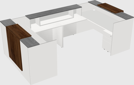 Reception desk u-shape