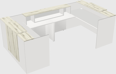 Reception desk u-shape