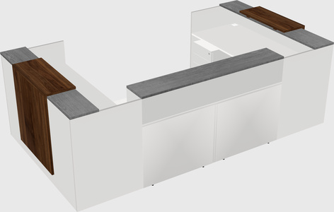 Reception desk u-shape