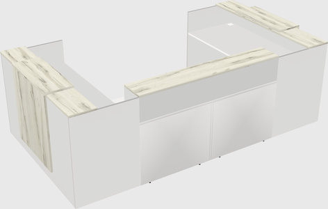 Reception desk u-shape