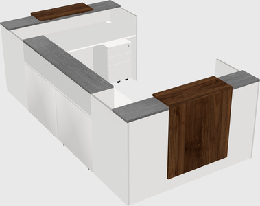 Reception desk u-shape