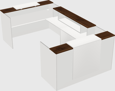 Reception desk u-shape