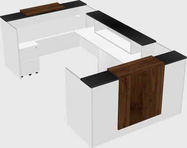 Reception desk u-shape