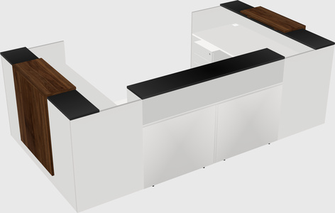 Reception desk u-shape