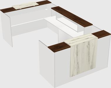 Reception desk u-shape