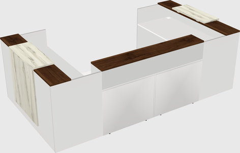 Reception desk u-shape