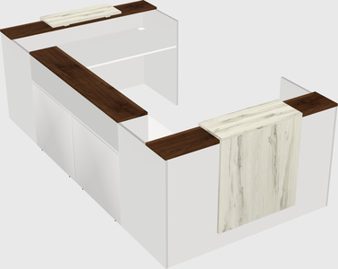 Reception desk u-shape