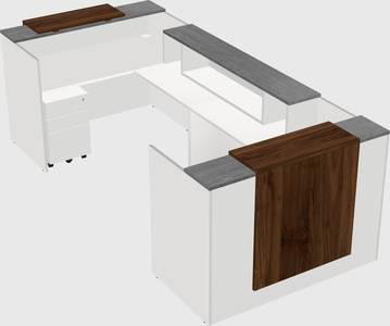 Reception desk u-shape