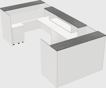 Reception desk u-shape