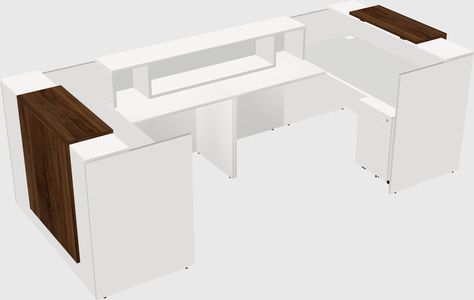 Reception desk u-shape
