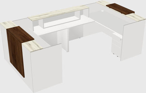 Reception desk u-shape
