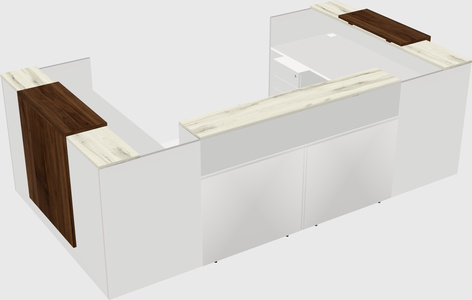 Reception desk u-shape