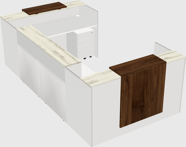 Reception desk u-shape