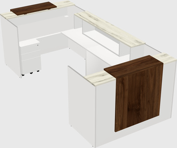 Reception desk u-shape