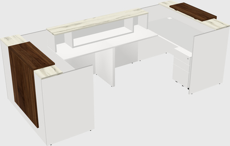 Reception desk u-shape