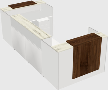 Reception desk u-shape