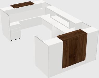 Reception desk u-shape