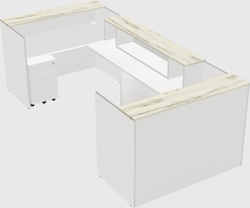 Reception desk u-shape