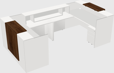 Reception desk u-shape