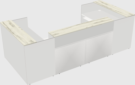 Reception desk u-shape