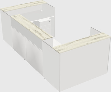 Reception desk u-shape