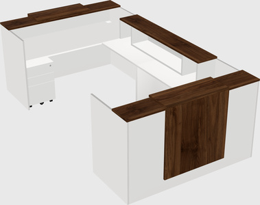 Reception desk u-shape