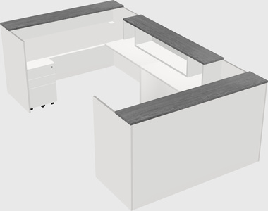 Reception desk u-shape
