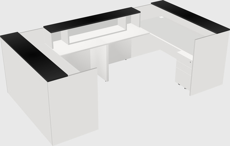 Reception desk u-shape