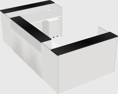 Reception desk u-shape