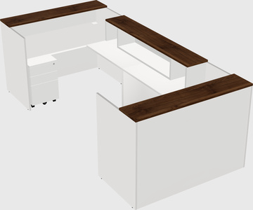 Reception desk u-shape