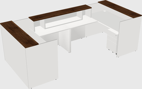 Reception desk u-shape