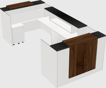 Reception desk u-shape