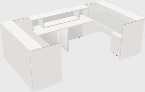 Reception desk u-shape