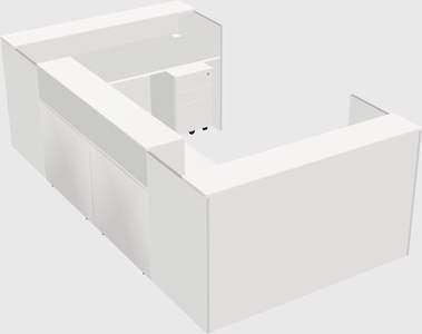 Reception desk u-shape