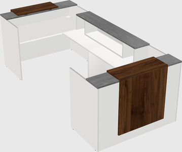 Reception desk u-shape