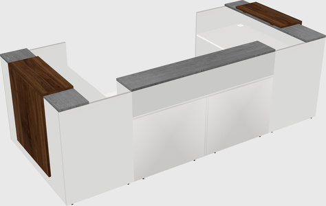 Reception desk u-shape
