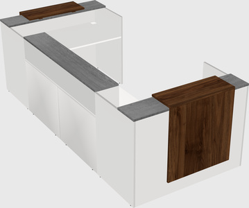 Reception desk u-shape