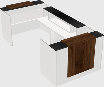 Reception desk u-shape