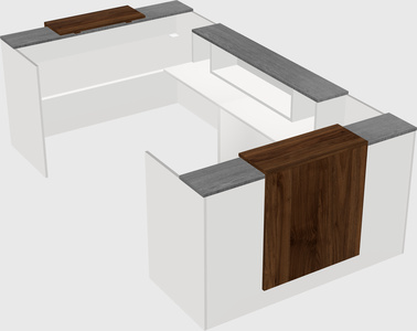 Reception desk u-shape