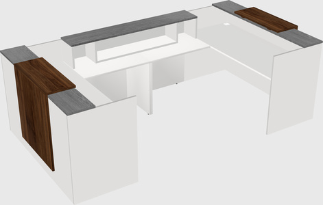 Reception desk u-shape